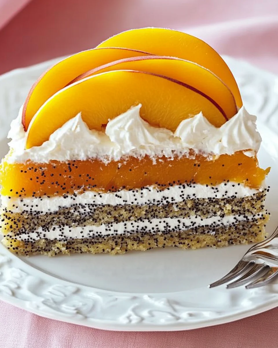 Pfirsichtorte