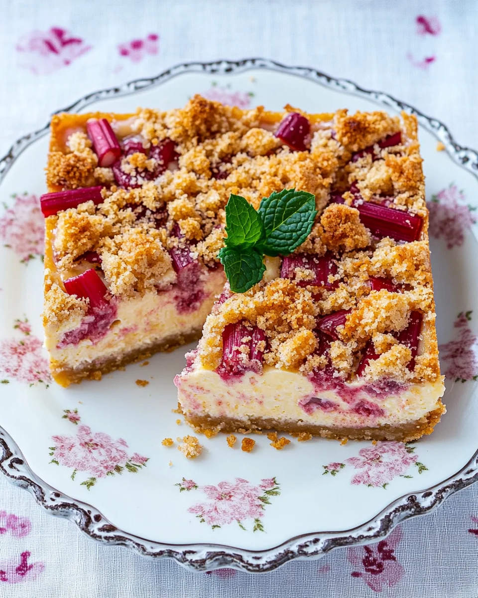 Rhabarber-Cheesecake mit Streuseln 24 Rhabarber-Cheesecake