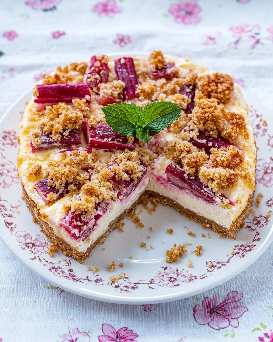 Rhabarber-Cheesecake mit Streuseln 26 Rhabarber-Cheesecake mit Streuseln