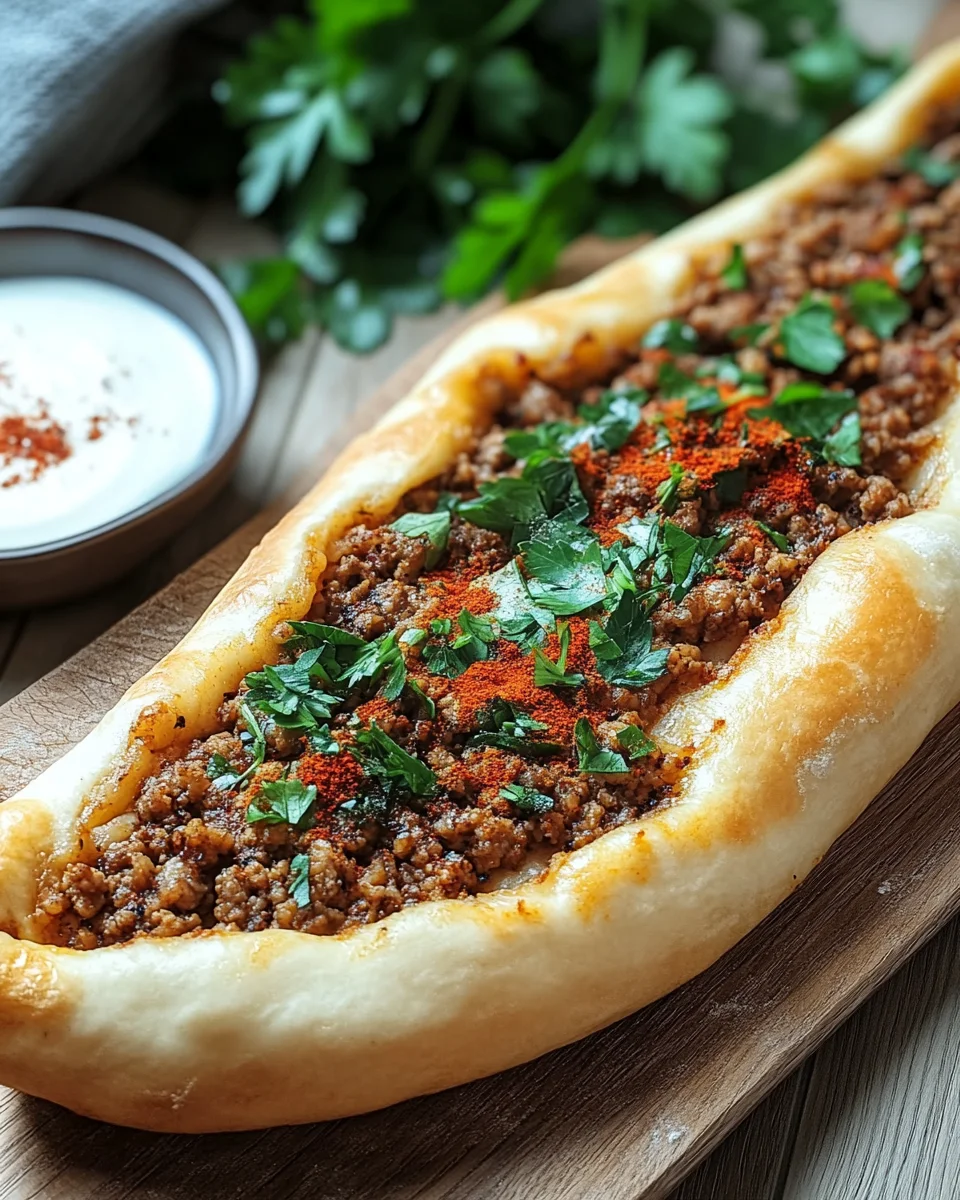 T&uuml;rkische Pide mit Hackfleisch