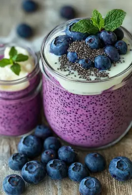Veganer Blaubeer-Chia-Pudding