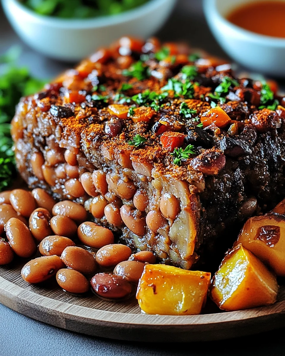 Veganer Braten mit Bohnen 28 Veganer