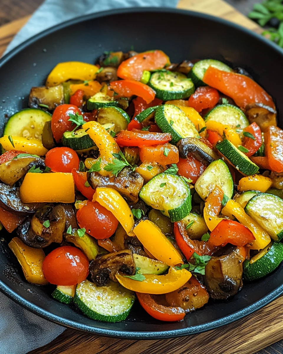 Vegetarische Gem&uuml;sepfanne