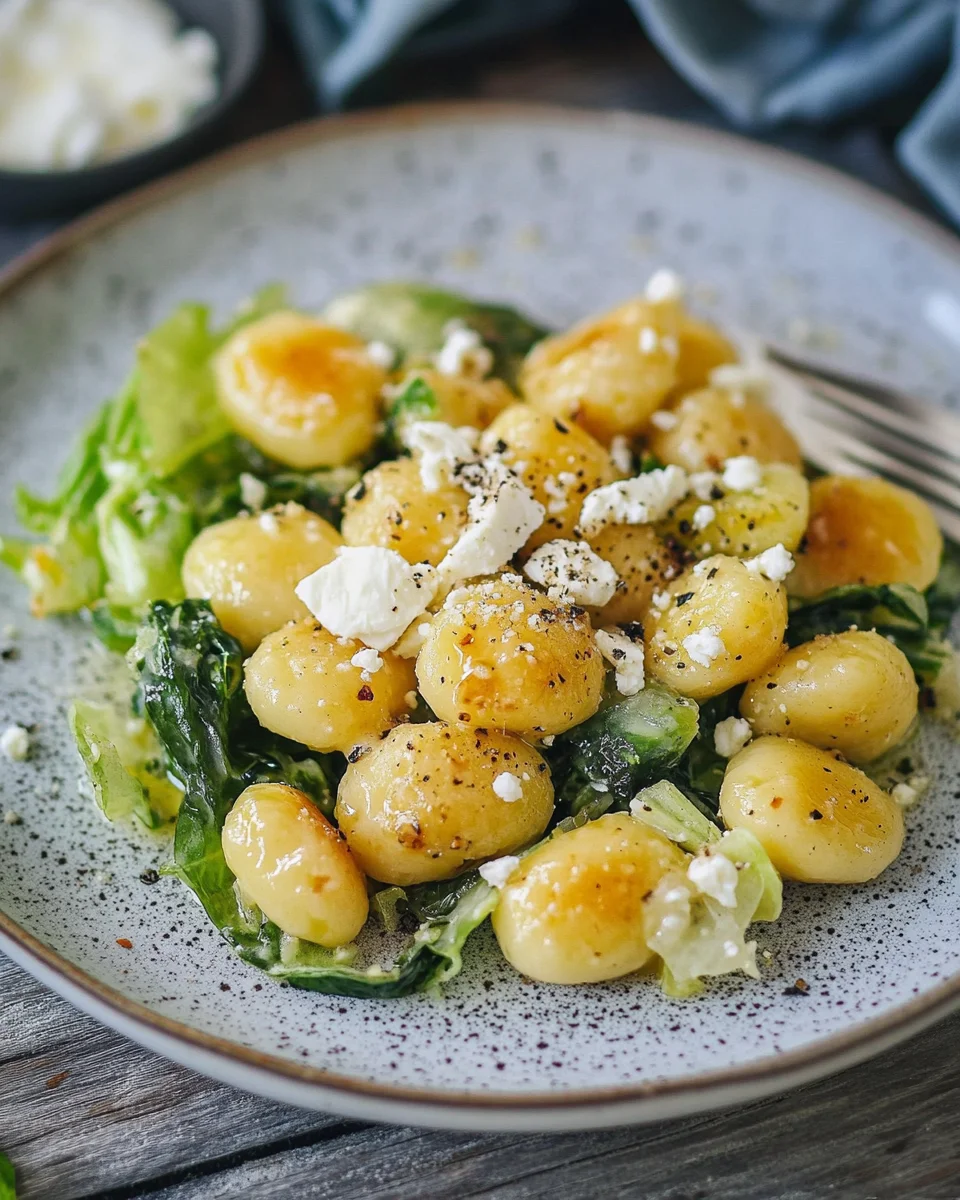 Vegetarische Gnocchi Pfanne mit Spitzkohl 19 Vegetarische