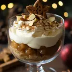 Winterliche Spekulatius-Creme mit Bratapfelkompott