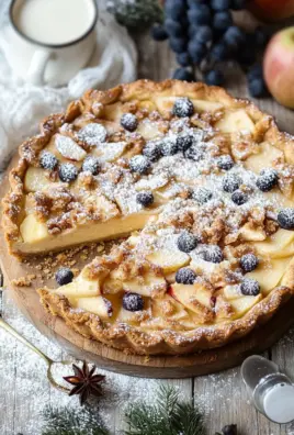 Würziger Bratapfel-Käsekuchen mit Zimtstreuseln