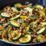 Zucchini-Hack-Pfanne