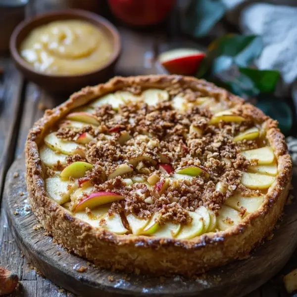 Apfelkuchen mit Apfelmus