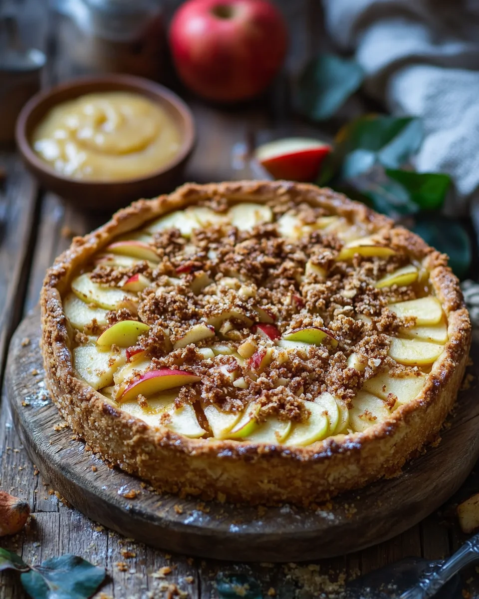 Apfelkuchen mit Apfelmus