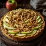 Apfelkuchen vom Blech - mit Pudding und knusprigen Streusel