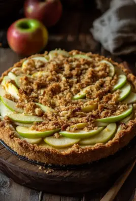 Apfelkuchen vom Blech - mit Pudding und knusprigen Streusel