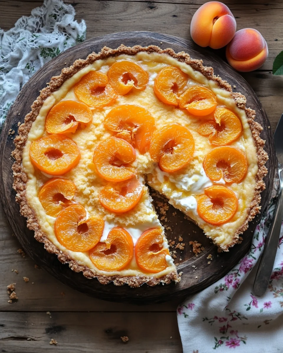 Aprikosenkuchen mit Quark und Streuseln