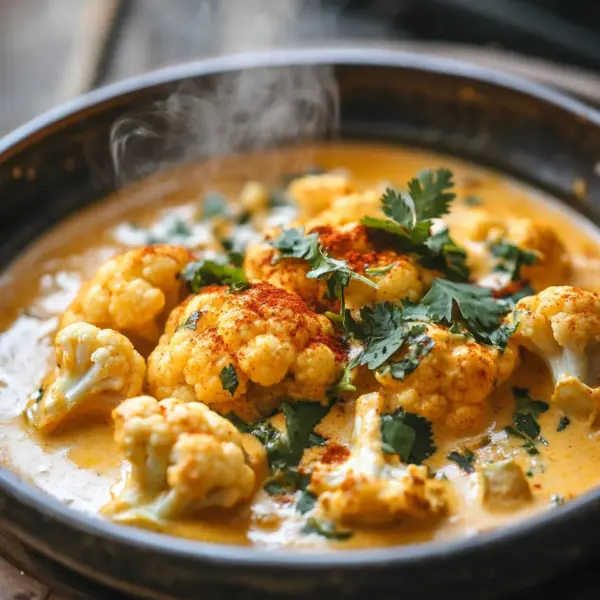 Blumenkohl Curry aus dem Backofen
