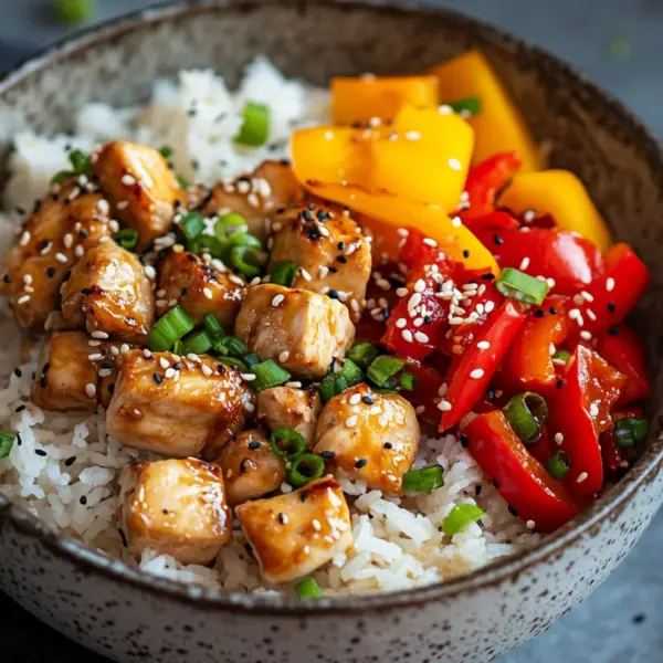 Bratreis mit Hähnchen