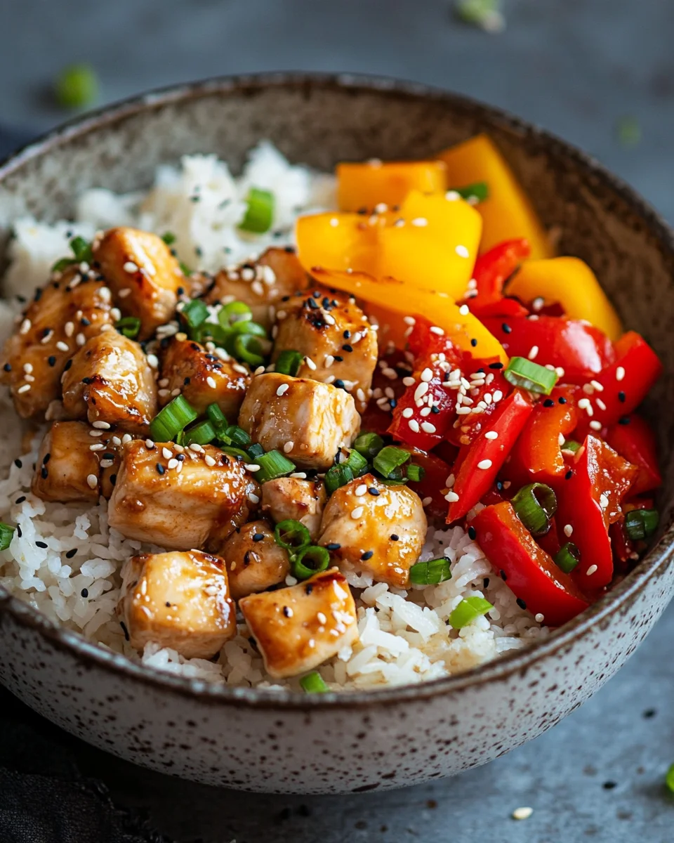 Bratreis mit Hähnchen