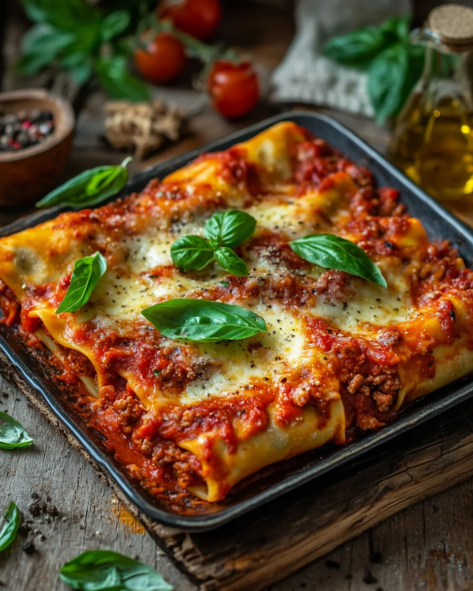 Cannelloni mit Hackfleisch