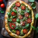 Die beste Focaccia mit Pesto und Tomaten