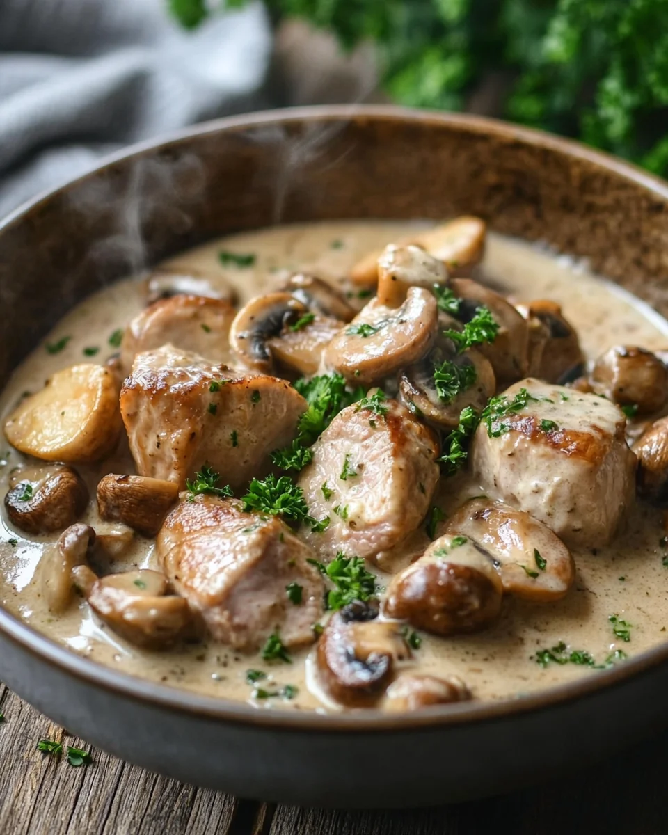 Filettopf mit Champignons