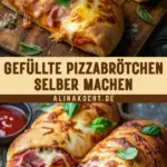 Gefüllte Pizzabrötchen selber machen 15 Pinterest Hidden Image