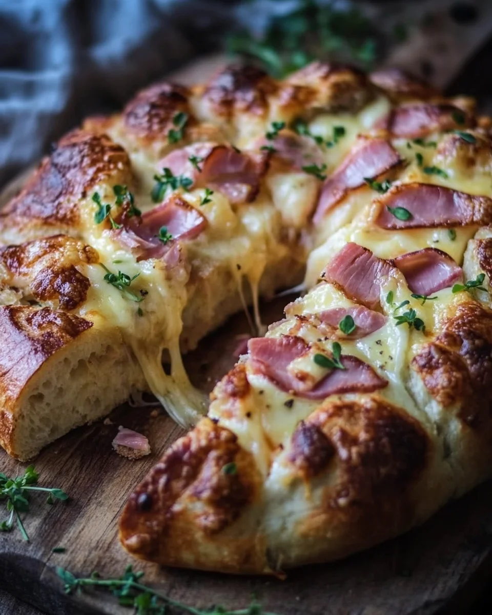 Handbrot mit Schinken und Käse 15 Handbrot