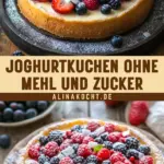 Joghurtkuchen ohne Mehl und Zucker 17 Pinterest Hidden Image