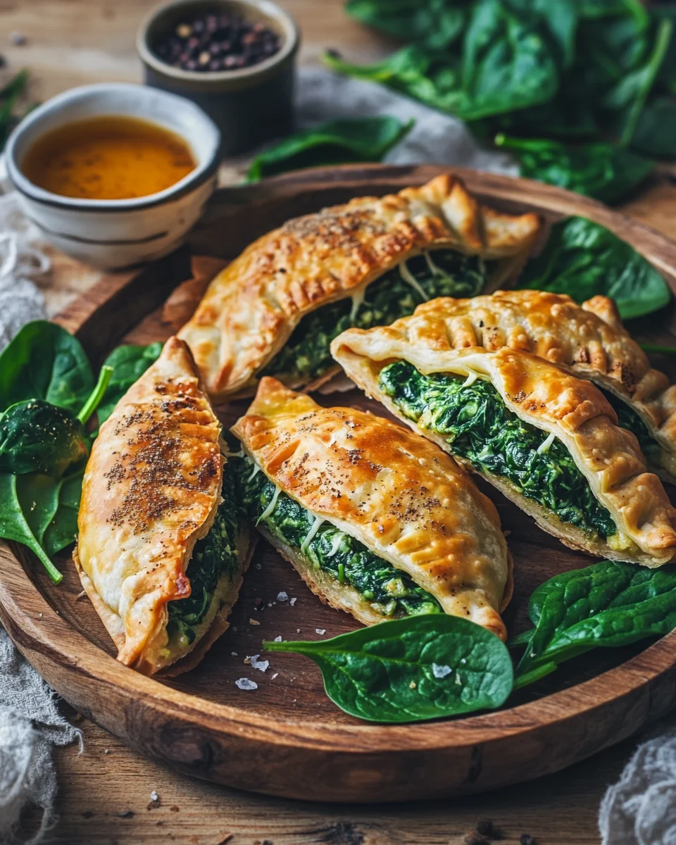 Kartoffeltaschen mit Spinat-Frischkäse-Füllung genießen!