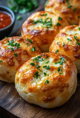 Megalecker Knoblauch Brötchen gefüllt mit Mozzarella Käse Rezept