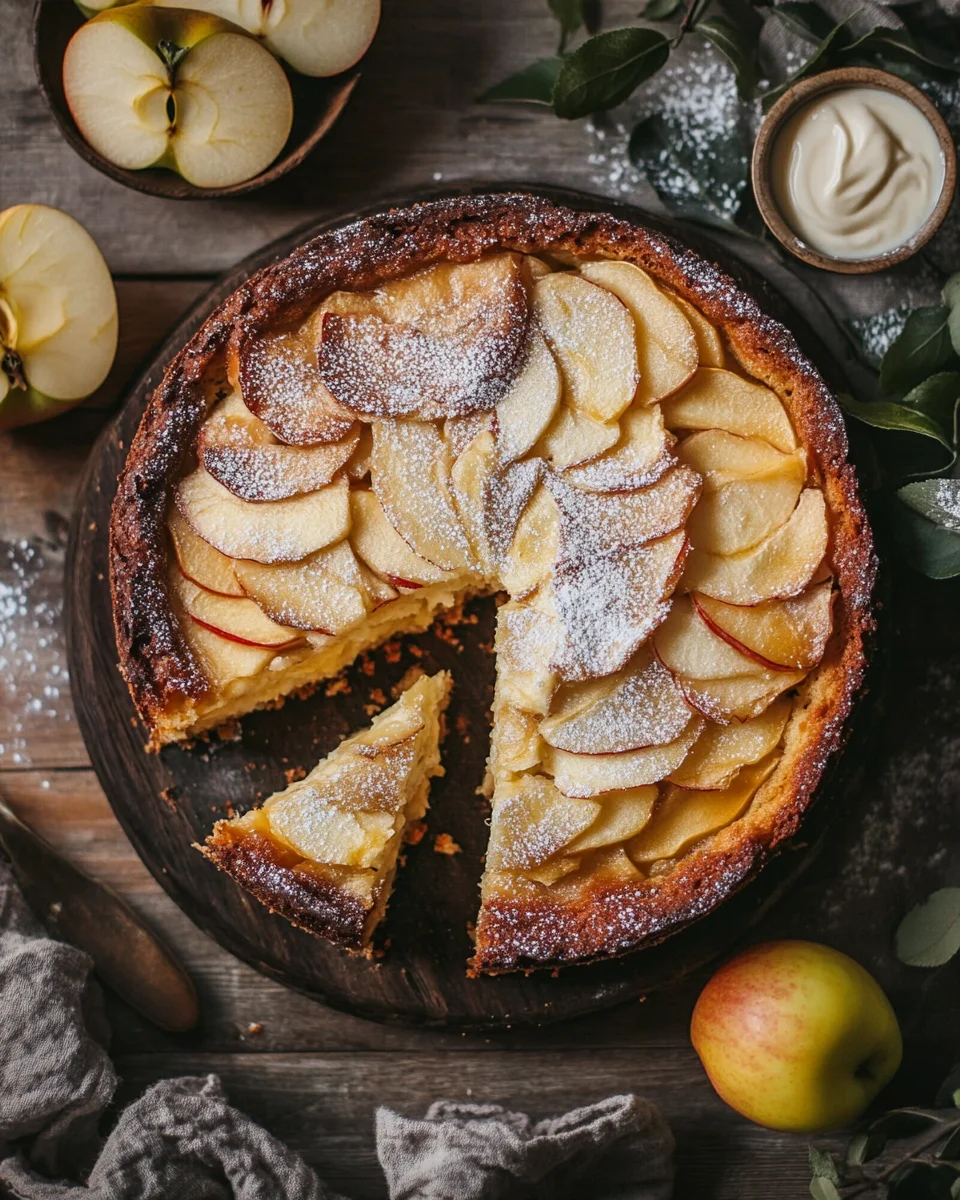 Omas versunkener Apfelkuchen