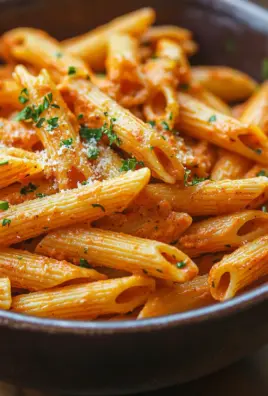 Penne in cremiger Paprikasoße