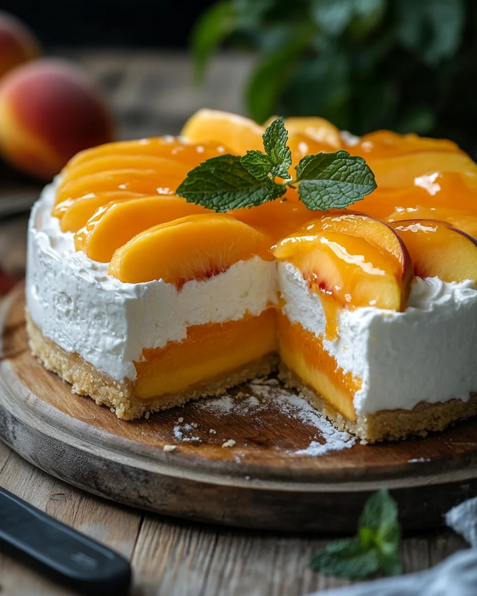 Pfirsich Maracuja Torte ohne Backen 21 Pfirsich