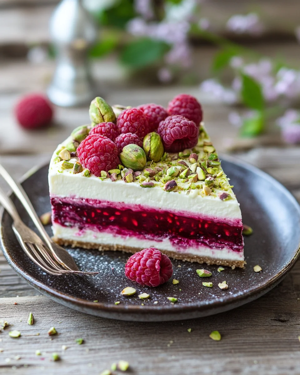 Pistazien-Himbeer-Torte