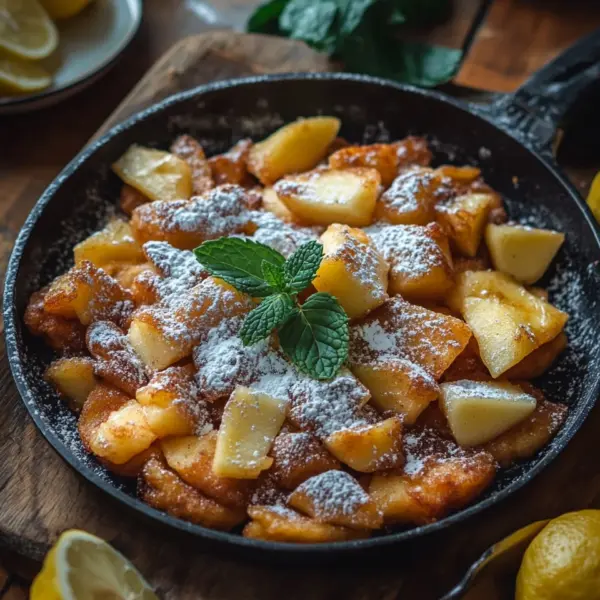 Rezept für Apfel Zimt Kaiserschmarrn