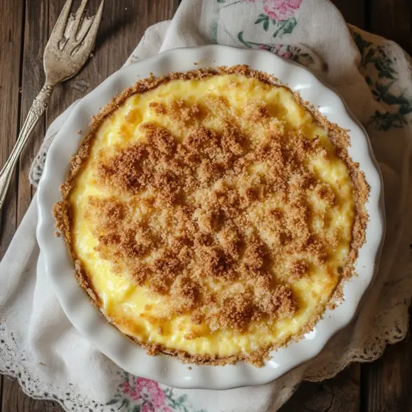 Streuselkuchen mit Pudding