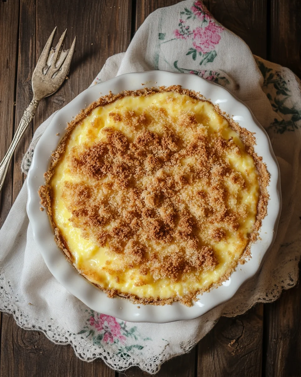 Streuselkuchen mit Pudding