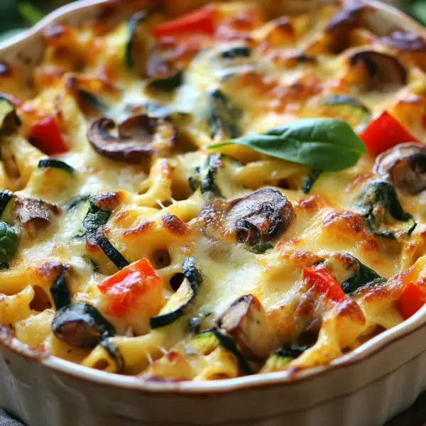 Vegetarischer Nudelauflauf